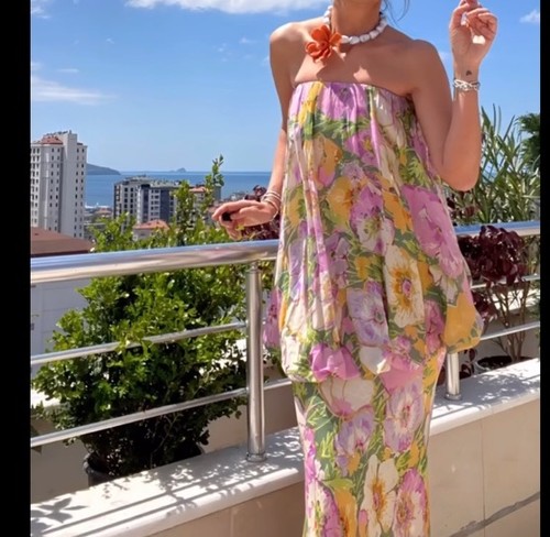Zara kleid damen blumenprint - kleid,