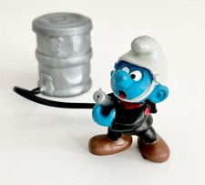 ✅ SUPERSCHLUMPF Feuerwehrmann (40216) Schleich Peyo Schlümpfe Feuerwehr 1981 ?