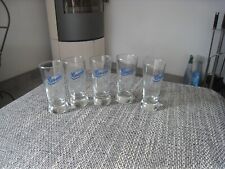 5 alte Casanis  Anisette Pastisgläser Vintage Frankreich 12,5cm Blaue Schrift