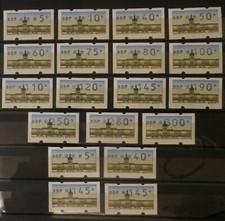 Berlin ATM Automatenmarken VS1 usw. mit Nummern Postfrisch Schloss Sanssouci (1)