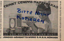 MÜNCHEN, Werbung 1924, Cenovis-Nährmittel-Werke Hafer-Kakao