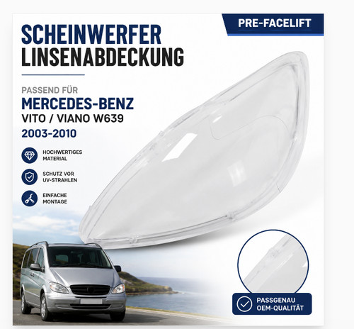 Scheinwerferglas vorne links - vorne,