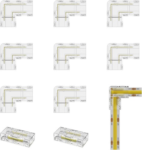 8stück led streifen - 8stück, led-streifen-steck
