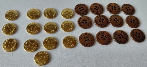 Konvolut rosner knöpfe gold - rosner,