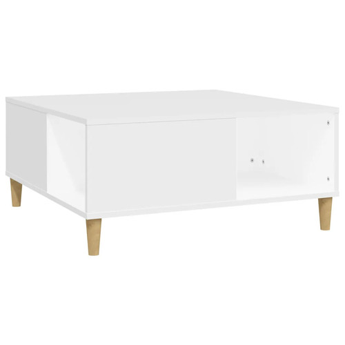 Couchtisch weiß 80x80x36 - weiß, 80x80x36,5