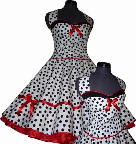 50er tanz petticoat kleid - ,