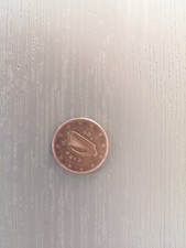 5 Euro Cent Münze Irische Harfe 2008 Irland Fehlprägung 