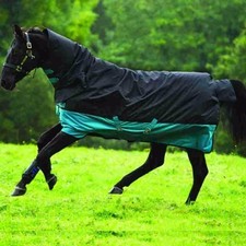 Mio All-In-One Regendecke Weidedecke Winterdecke medium black-turquise