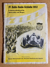 Rennprogramm Halle Saale Schleife Rennen 1952 Programmheft DDR Programm