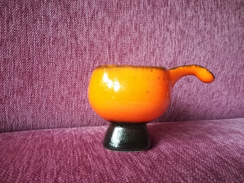 Keramik aschenbecher orange - keramik,
