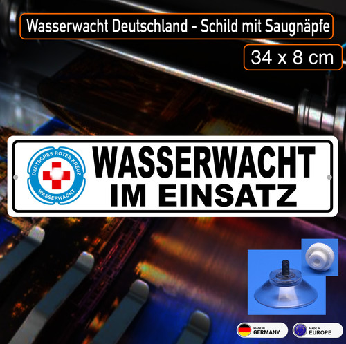 Wasserwacht schild mit - wasserwacht,
