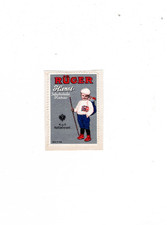 Alte Reklamemarke für Hansi-Schokolade der Firma Otto Rüger aus Dresden