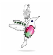 Charm Dangle 925 Silber Kolibri Vogel Flügel - Anhänger für Pandora Armband