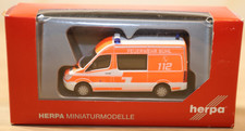 Herpa 092425 Mercedes Sprinter Rettungswagen Bühl 112, H0 1:87, OVP