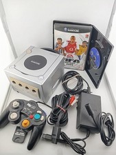 Nintendo GameCube Silber DOL-001 KONSOLE SET mit Controller und 2 Spielen Memory