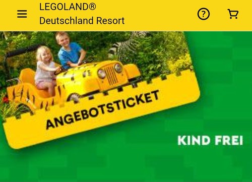 Legoland gutschein für 1 - 2,