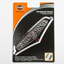 Harley Davidson USA HD Logo Bike Tank Chrom Emblem Aluminium Alu Aufkleber Decal