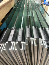 9x Dorma Glasschiebetür Glastrennwand Tür Verkaufsraum Gastro Falttür Laden POS