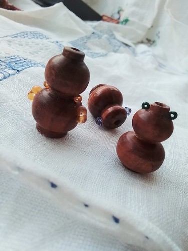 Miniatur vasen gedrechselt - miniatur,