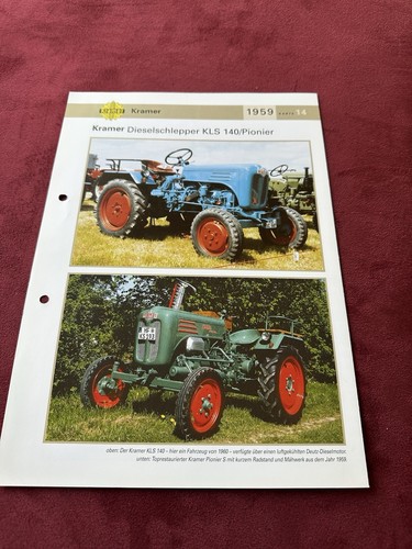 Kramer traktor dieselschlepper - kramer,