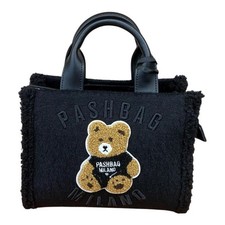 PASH BAG Damentasche Koffer Medium Arm mit Schultergurt Schwarz MINI MARGE