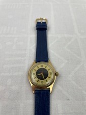 Anker Uhr Armbanduhr Vergoldet Handaufzug Lederband Klassisch 1960er Jahre