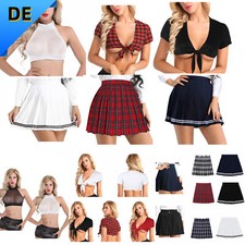 DE Damen Schulmädchen Rock