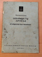 Deutz Lastkraftwagen 7tgl Jupiter 6x6 Kurz - Betriebsanleitung MK9