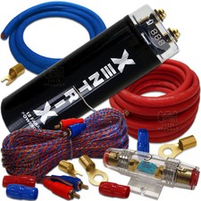 POWER SET 1F Kondensator Powercap Car Hifi & 20mm² Kabelset Kabel Kit