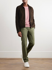 Braune Cafe Racer Lederjacke