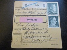 #1536 Paketkarte aus ERDING nach Zschornewitz