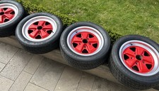 6+7x 16 Otto Fuchs Felgen Porsche Sc G - Modell 911 930 Wheel Rim Set  Rot