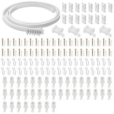 Flexible Decken Vorhangschiene Gardinenschienen Biegbar Vorhangschiene für Dusch