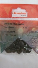 50 Stück Abdeckkappen für I-Stern T20 / Farbe Schwarz / Aktion Blaureg