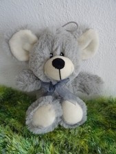 ?  Morgenroth Teddybär Bär Teddy Grau Schleife Stofftier Plüschtier 28 cm  ?