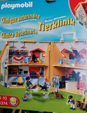 Playmobil 4374 Meine Mitnehm-Tierklinik Tierarzt Arztpraxis komplett OE Karton 