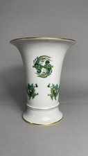 Hochwertige Meissen Porzellan Vase " Grüner Drache " Mink Schwertermarke 1. Wahl
