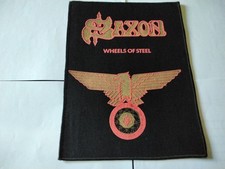 SAXON  MINI BACKPATCH Original 80er Vintage Aufnäher Patch Kutte 23x18cm Metal 