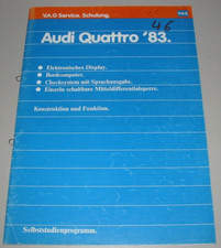Selbststudienprogramm SSP 46 Audi Urquattro Digifiz BC quattro Typ 85 08/1982!