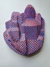 Skulptur Stuck Gips Acryl Abstrakt Gudrun Freder Kristall Figur