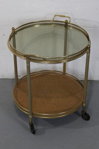 Messing teewagen antik - messing,