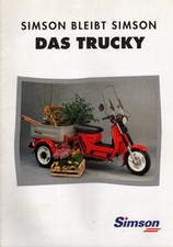 Prospekt Simson Kleinkrafträder Mopeds Das Trucky von 5. 1993