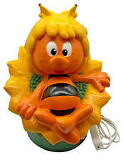 1990er  Die Biene Maja auf Sonnenblume 3D Lampe Melek Fecht Kinderlampe