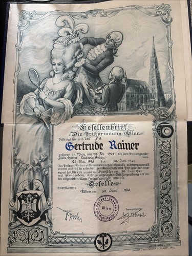 Großer gesellenbrief etui - in,