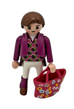 Playmobil Figur Frau mit Tasche zu City Life einkaufen Schule Stadthaus Villa