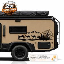 160x80cm 2er Set caravan Berge