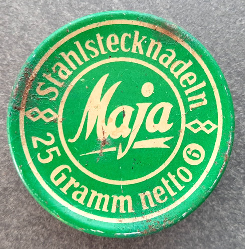 Alte runde blechdose - runde, maja