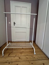 Ikea Garderobenständer/ Kleiderstange RIGGA Weiss Metall Zum Abholen