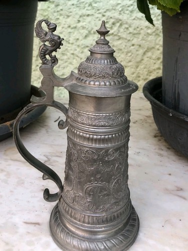 Antiker zinnbierkrug mit - zinnbierkrug,