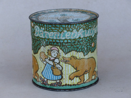 Alte blechdose bären - blechdose,